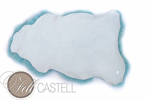 Lammfell | Schaffell türkis hell Türkis hell 110 cm - 3