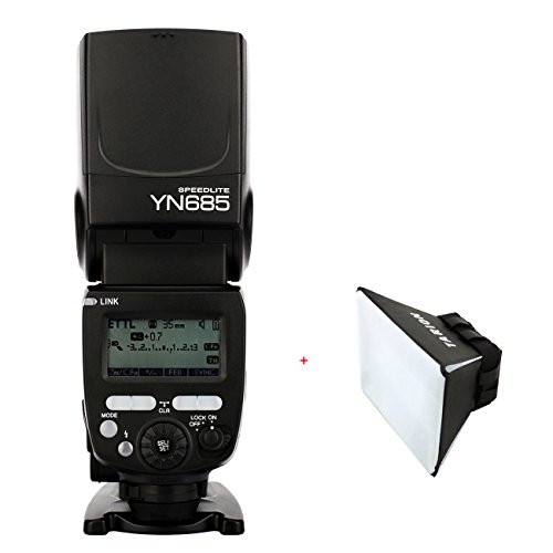 Yongnuo YN685 E-TTL HSS Blitzgerät für Canon DSLR-Kameras mit TARION® Diffusor Yongnuo YN685 E-TTL HSS Blitzgerät für Canon DSLR-Kameras mit TARION® Diffusor