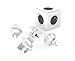 Produktbild allocacoc PowerCube ReWirable Travel Plugs Grau, Reiseadapter & 5X Verteiler, 230V Schuko