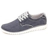  E8242 (Without Box) Sneaker uomo Eco Suede CCILU Scarpe Dark Grey Shoe Man [9 US-42 EU]