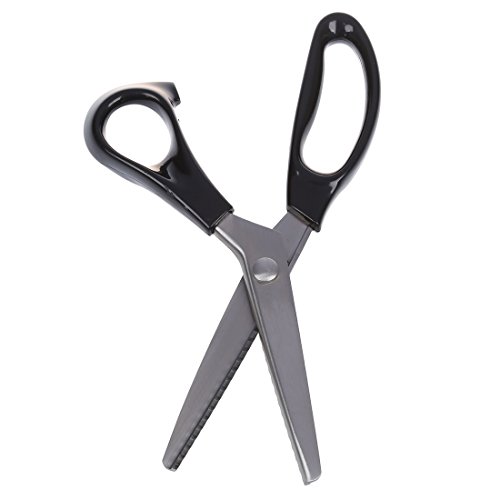 SODIAL(R) Schneider Handwerk Zickzackschere Saegezahnkante Naehschere - 4