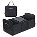 Produktbild CUSXY Auto Kofferraumtasche Faltbar Organizer Tragbar Auto Kofferraum Aufbewahrungstasche Taschen für Auto-SUV Minivan MPV mit Isolierung & EIS Lagerung (Schwarz)