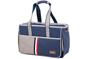 BENWEI Classics Pet Carrier,Portable Dog Cat Handbag Outdoor Soft Sided Pet Shoulder Bag Foldable Travel Tote,Under Seat Pet Travel Carrier,Pet Carrier for Small Cats and Dogs