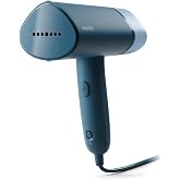 Philips 3000 Vertical Handheld Steamer, 1000 W, 20 g/min, Blue | Vertical iron ready in 30 seconds, removable 100 ml tank, id