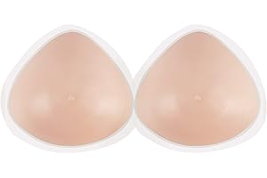 Windsleeping 1 Coppia di Forme per Seno Autoadesive Triangolari in Silicone Imbottiture per Reggiseno Adesive Protesi per Seno Tette Finte