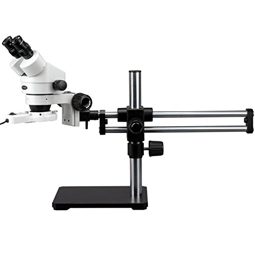 3.5X-45X Binocular Stereo Microscope on Ball Bearing Stand + Light