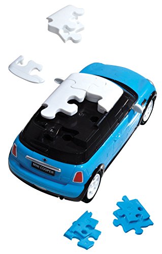 Beverly 64 Piece 3D Car Puzzle Mini Cooper, Blue CP3-006 New From Japan F/S