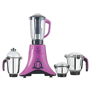 Singer Tiva Plus Mixer Grinder 750 Watts Copper Motor, 4 Jar, 2 Years Warranty