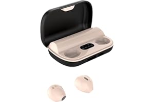 Mini Oreillette Bluetooth Version Bluetooth 5.2 SZHTFX Mini Écouteurs Invisibles Intra-Auriculaires avec Micro, Chargement Rapide 12000mah Ecouteurs Sans Fil Sport avec Ipx5, Hi-Fi,Voyages, Le Travail