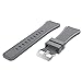 Price comparison product image Liqiqi For Samsung Galaxy Watch Straps 46mm Replacement Soft Silicone Sport Rubber Wristband for Samsung Galaxy Watch (Grey)