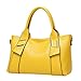 Produktbild Handtasche, iTECHOR Damen Modische Multifunktionelle Litchi Korn PU-Leder Handtasche/Umhängetasche/Schultertasche---Gelb