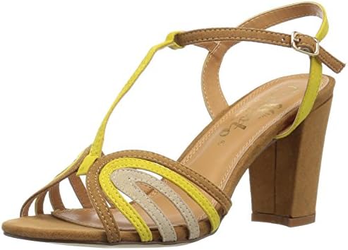 Callisto Women's Carma Dress Sandal, Mustard Multi, 6 M US