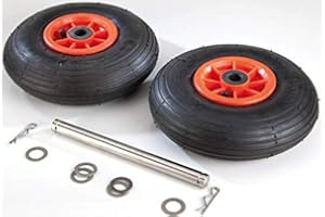 AGRISHOP Pneus jumelés pour roues Jockey - 260 x 85 mm - charge maximale 110 kg