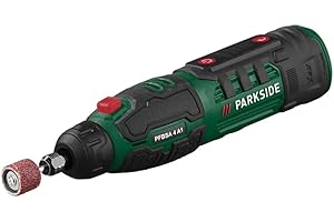 PLAYTIVE Parkside - Herramienta giratoria inalámbrica de 4 V con accesorios y cable de carga USB-C