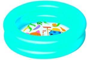 Bestway Tradineur - Piscina Hinchable Redonda Infantil, 20 litros, Vinilo Resistente, Pared de Doble Anillo, jardín, Patio, fácil de Montar, 15 x 61 cm, Color Aleatorio