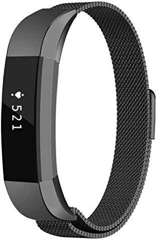 Fitbit Alta Strap Leather, Coukou Adjustable Replacement Bracelet Band Sport Straps Wristband for Fitbit Alta and Alta HR Unisex Fitness (MIlan)