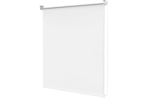 EMMEVI Tenda a Rullo Avvolgibile Porta Finestra Casa Ufficio Parete Soffitto Mod.TENDARULLO 80X180 BIANCO