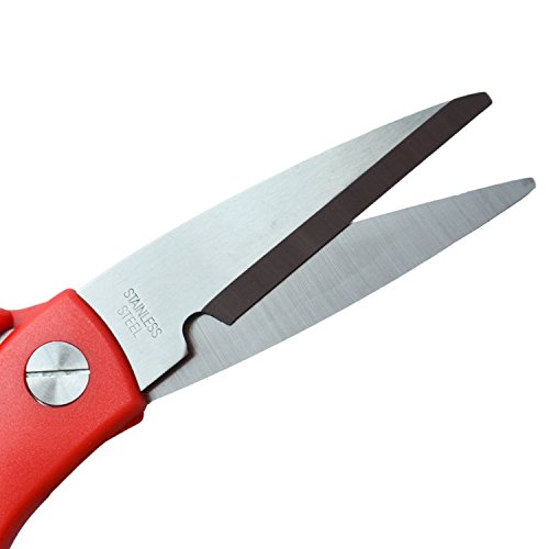 New Arrival kacenda Starke und langlebige Mehrzweck-Küche Scheren/Dosenöffner/Nussbaum Clip, gute Schere für Haushalt/Küche, 23 x 9,5 cm - 3