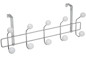 FIVE Cintre-Crochet de Porte avec 10 Boules, Métal, 17,5x12x44,3