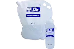 EASYTRACE DGel GEL 5 Litri Trasparente ULTRASUONI CONDUTTORE ECOGRAFIA - Sacca morbida COMPLETO SVUOTAMENTO SENZA RESIDUO - Made in Italy