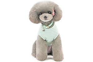 HARFKOKO Pull Petit Chien Chat Chiot Pull Pull Vêtements/Pull Confortable Petit Chien Pull Chat Pull Chiot Pull Manteau pour Petits Chiens Chats Chiot Rose Rouge Bleu Gris Herbe - Poids 1.2-9.0 Kgs