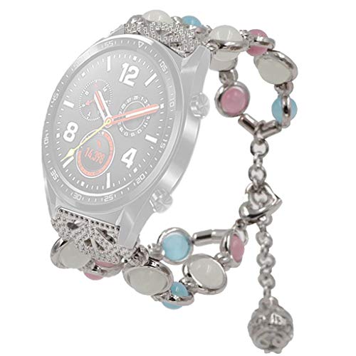 Preisvergleich Produktbild Sansee Uhrenarmbänder Verstellbares Handgemachte Nacht Leuchtende Ersatzbänder Armband für Huawei GT Smart Watch für Damen und Mädchen