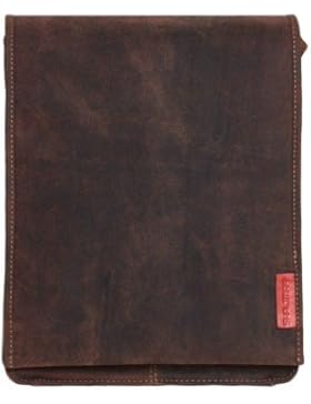 Unisex Messenger-Bag aus geöltem Buffalo-Leder in A4-Format - Extremely rugged Outback Wear