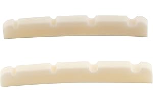 Musiclily Pro Sillet Basse Os Entaillé pour 4 Cordes Jazz Bass 39,9x3,2x4,8mm (2 Pièces)