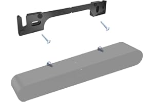 EMAQUIN Support mural pour barre de son Sonos Ray (métal robuste, finition peinture durable, facile à installer sur le mur, compatible avec Sonos Ray, noir)