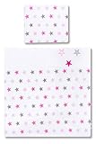Amilian Baby Bettwäsche Design: Sternchen Groß Rosa, 80×80 cm + 35×40 cm - 2