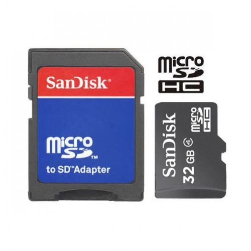 Preisvergleich Produktbild SanDisk 32GB MicroSD Speicherkarte + SD Adapter