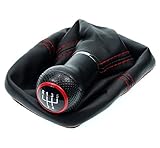 Farbe: Schwarz mit roter Naht - Ganganzahl: 5-Gang