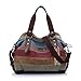 Produktbild Segater® Handtaschen für Damen, Frau Canvas Multi-Color Bag Hobos Schultertasche Tote Umhängetasche