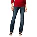 Dark Wash Mid Belly Bootcut Maternity Jeans - Comfortable (12)