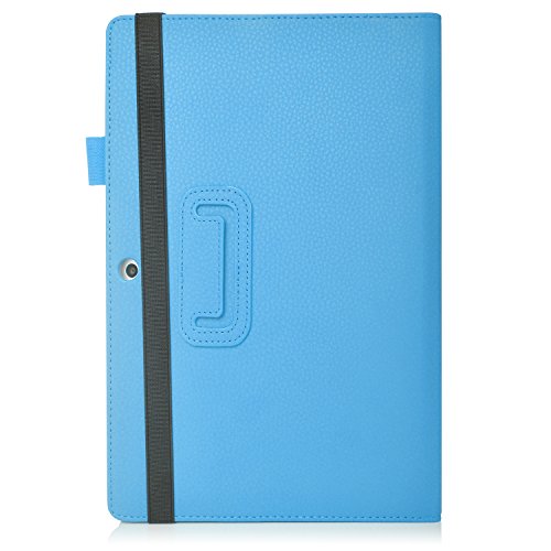 Lenovo Miix 310 hülle, IVSO hochwertiges PU Leder Etui hülle Tasche Case – mit Standfunktion,super 360° Anti-Wrestling, ist für Lenovo Miix 310 25,65 cm (10,1 Zoll HD) Tablet PC perfekt geeignet, Blau - 8