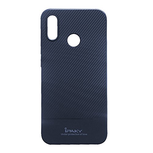 Preisvergleich Produktbild Huawei P20 Lite Handyhülle,Dewanxin Mousse-Kohlefaser-Tropfenschutzschale smartophone Fall,2018 Neu Malerei Stil eleganter Blumenstrauß Muster TPU Telefon-Kasten Protective Case Cover (Blue)