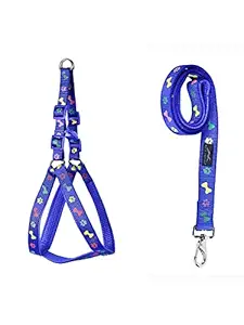 Pets Empire Soft Padded Body Set-Leash & Harness- 0.50 Inch Small (Color May Vary) 1 Piece