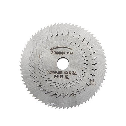 Fortag 6 tlg Sägeblatt-Set Kreissägeblatt Set Kreissägeblatter HSS Säge Dremel Drehwerkzeug Handkreissägen für Dremel Weichmetall Holz Kunststoff mit Verlängerungsstange (3.175mm) 22mm-44mm - 3