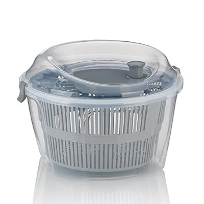 Kela 11907 Mailin Essoreuse à salade Plastique Gris 24,5 x 24,5 x 17,5 cm