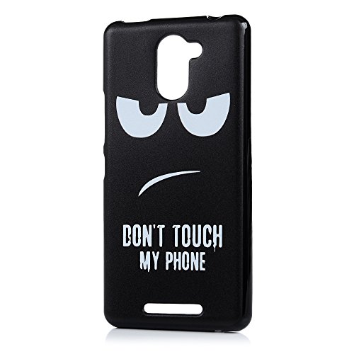 BQ Aquaris U Plus Funda Silicona  Lanveni C  scara TPU Gel Silicona para BQ Aquaris U Plus Ultra Delgada Funda Protectora Transparente Patr  n de Don   t touch my phone 