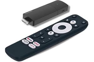 BSL BEAUTIFUL SOUND LINE Chiavetta Android TV CosMEDIA Android 11 | Sistema operativo Google TV 4K con certificazione Netflix 2GB RAM 8GB ROM Dual Wi-Fi 2.4G/5G 4K HDR AV1 Certificato 4K Google/ Disney+/Prime Video