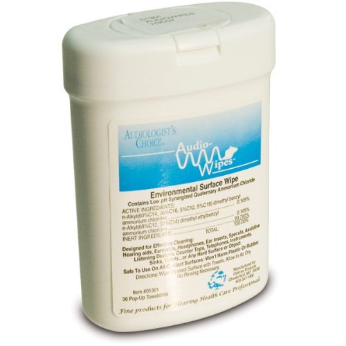 Audiowipes Disinfectant Towelettes -Mini-Can