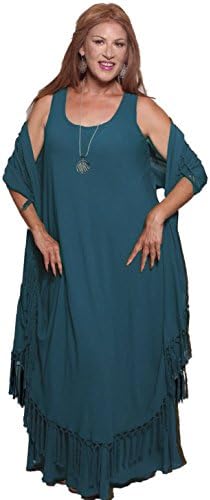 Lotustraders Women's Layered Maroccan Dress