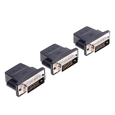 Freegene VGA DVI HDMI Dummy Plug écran Émulateur sans tête Ghost virtuelle écran RVB moniteur jusqu'à 4 K, Lot de 3