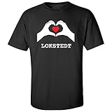 Premium Markenqualität JOllify T-Shirt LOKSTEDT T127 - Farbe: schwarz - Design 7: Hände Herz - Größe XXXL 3XL