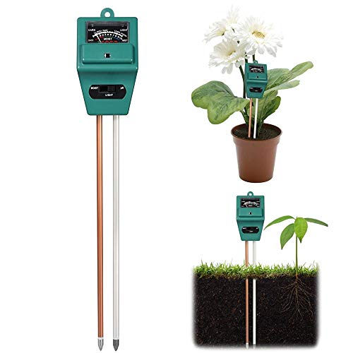 Preisvergleich Produktbild Fousamax Bodenfeuchtemessgerät, Luftfeuchtigkeitsmessgerät, Hygrometer Ideal für Garten, Bauernhof, Rasen, Innen- und Außenbereich