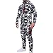 Produktbild Btruely Sportkleidung Herren Sweatshirt Camouflage Langarm Hooded Pullover + Hosen Männer Langarmshirt Slim Fit Strickpullover Winter Trainingsanzug