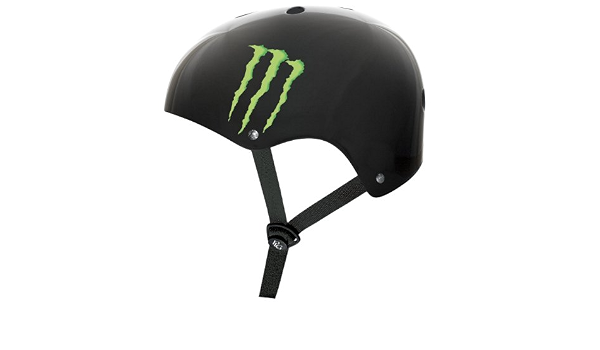 Capix 2011 Skate Monster Plg Basher Casco (Nero Lucido), Black : Sport e  tempo libero