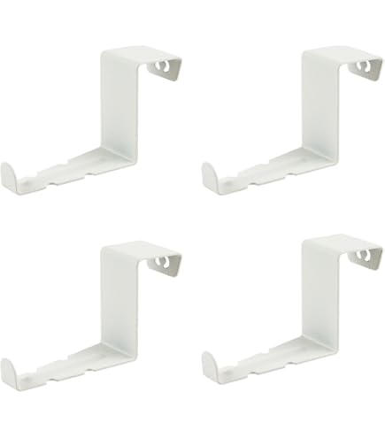 Ganci Per Finestra Senza Viti - 4 Pezzi Bianchi Per Tende E Decorazioni - Foto 8