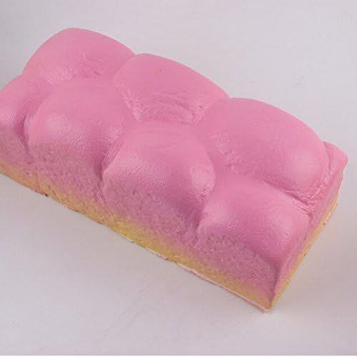 1 Pcs Squishy Slow Rising Jumbo Bread Toy Colossal Toast Bread Scented Super Slow Rising Toy by Sdetter